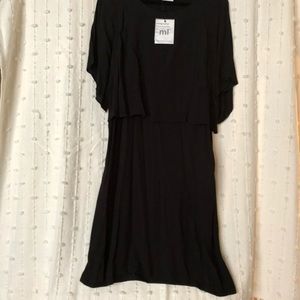 Black Nursing Friendly Dress NWT